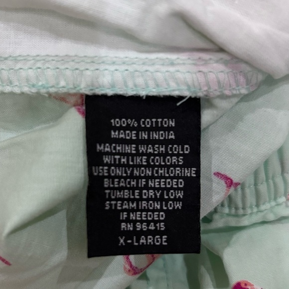 NWOT Massive Men’s Mint Green Elastic Drawstring Shorts Flamingo Design Size XL - Picture 11 of 11